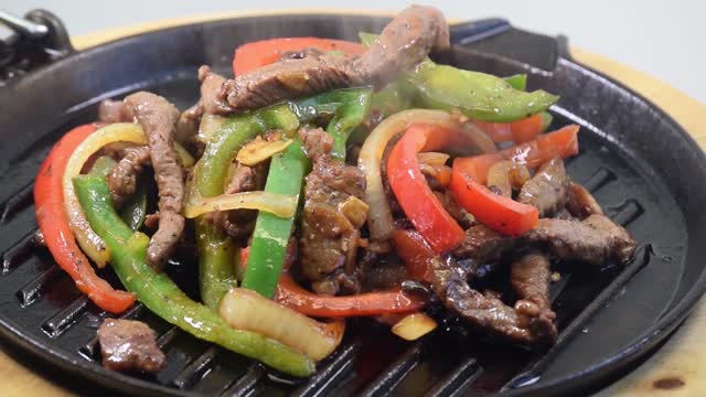 Sizzling steak barbecue