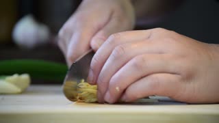 Chopping food cooking