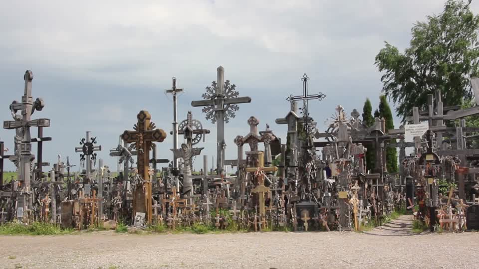 Lithuania mountain of crosses memorial