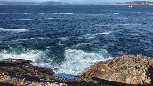 Costa waves rocks