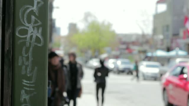 Pedestrians walk people