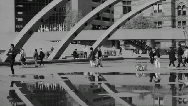 Tourists people walking
