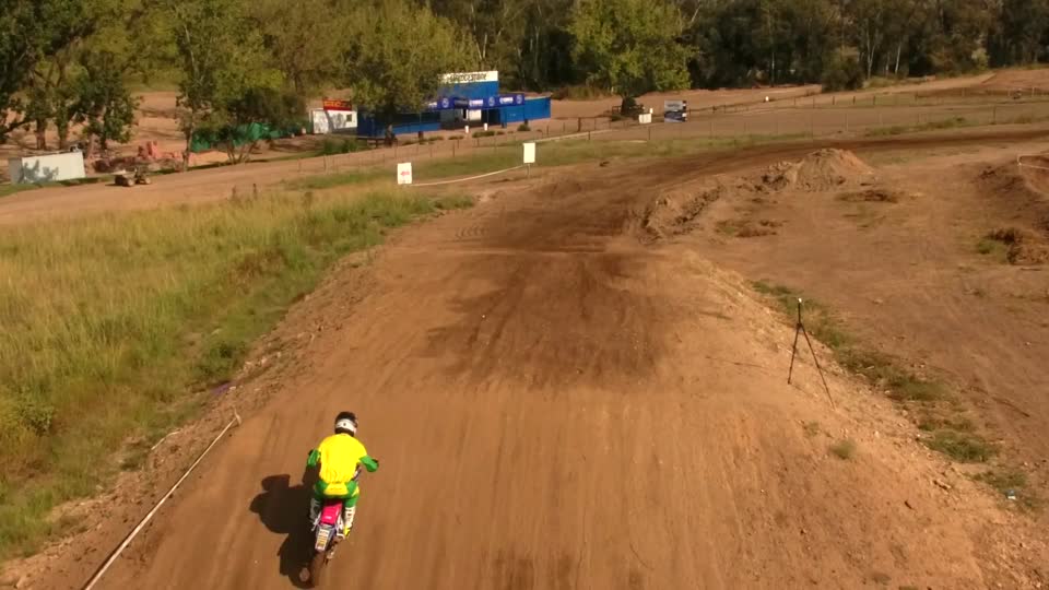 Motocross jump stunt