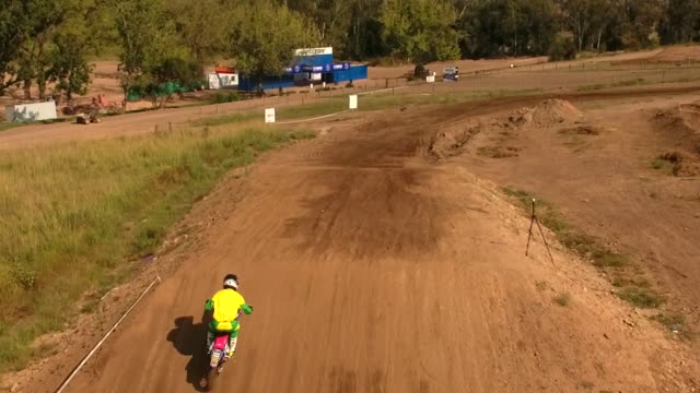 Motocross jump stunt