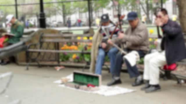China town street artists musicians