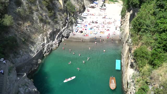 Amalfi coast sea bay