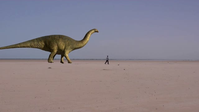 Dinosaur man cut