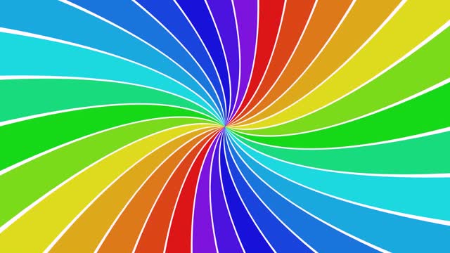 Rainbow spiral rotation