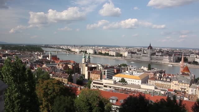 Budapest panorama building