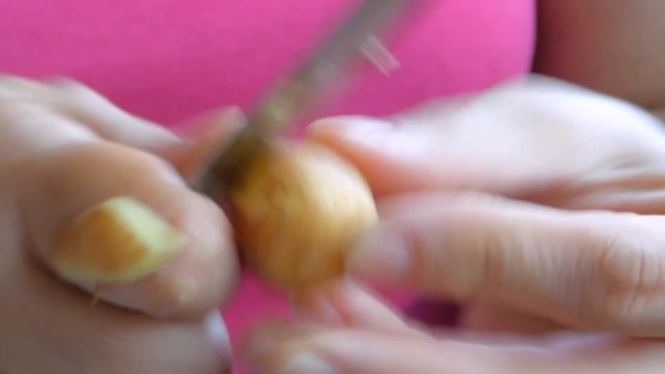 Woman hands potato