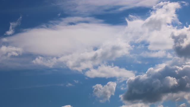 The sky clouds blue