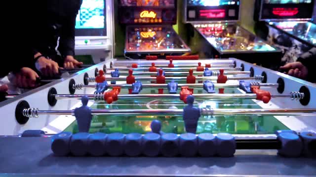 Table football game fun