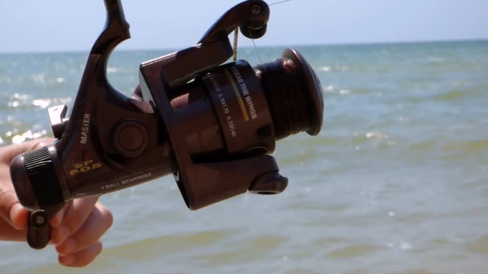 Fishing reel line fisherman