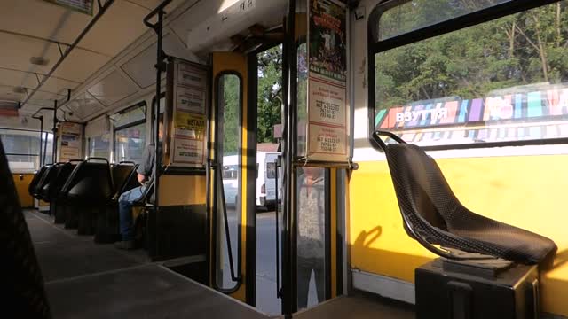 Tram railway carriage urban transport