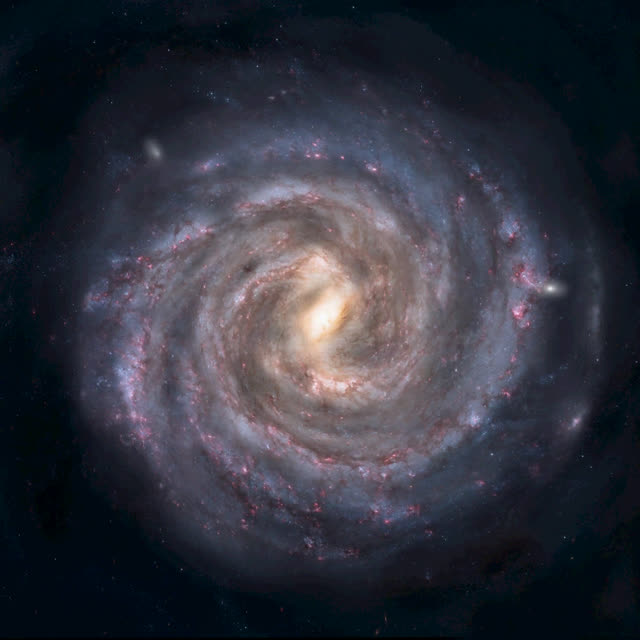 Milky way galaxy space