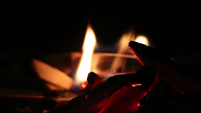 Fire fire pit yellow