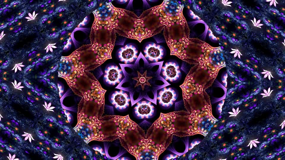 Kaleidoscope pattern ornament
