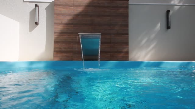 Water pool waterfall