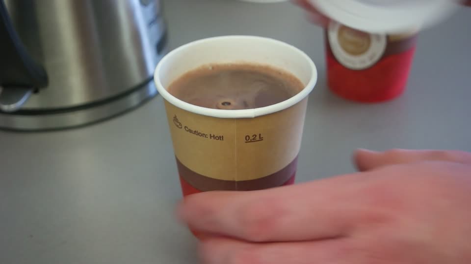 Coffee cup chocolate