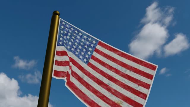Flag america cgi