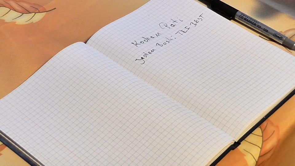 Writing letter printing