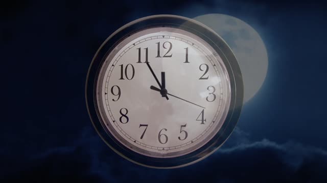 Moon clock time