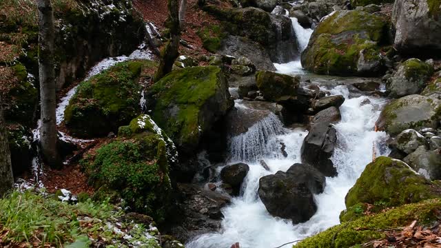 Mountain nature snow