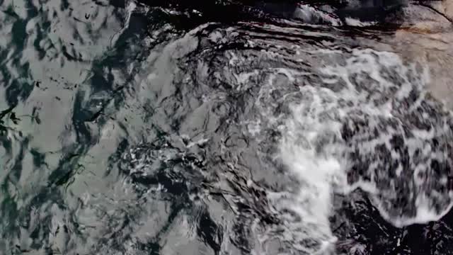 Water wave blue