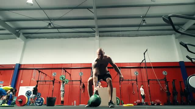 Crossfit kettlebell training