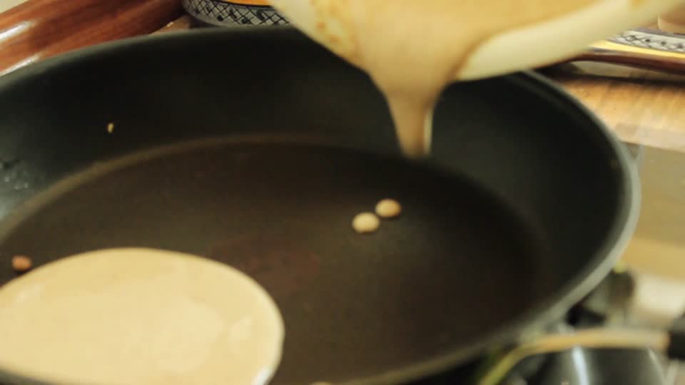 Cooking pancakes food