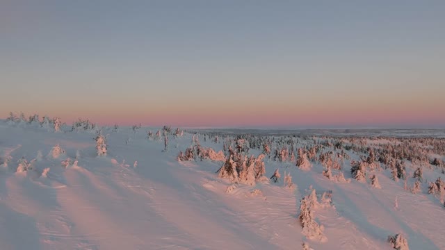Sunset snowy beautiful
