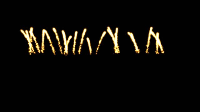 Fireworks explosion firelight