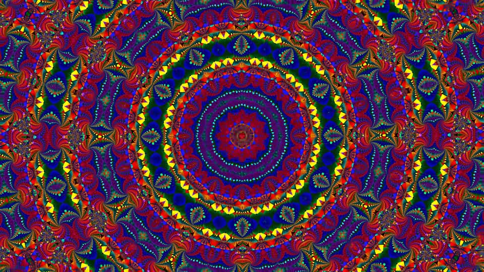 Kaleidoscope pattern ornament