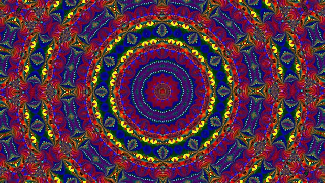 Kaleidoscope pattern ornament