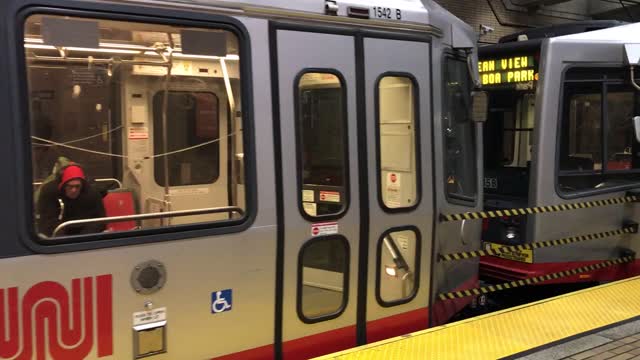 Subway metro train