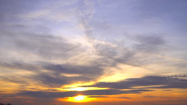 Sunset sky clouds