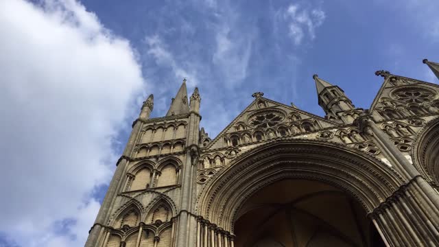 Peterborough cathedral sky