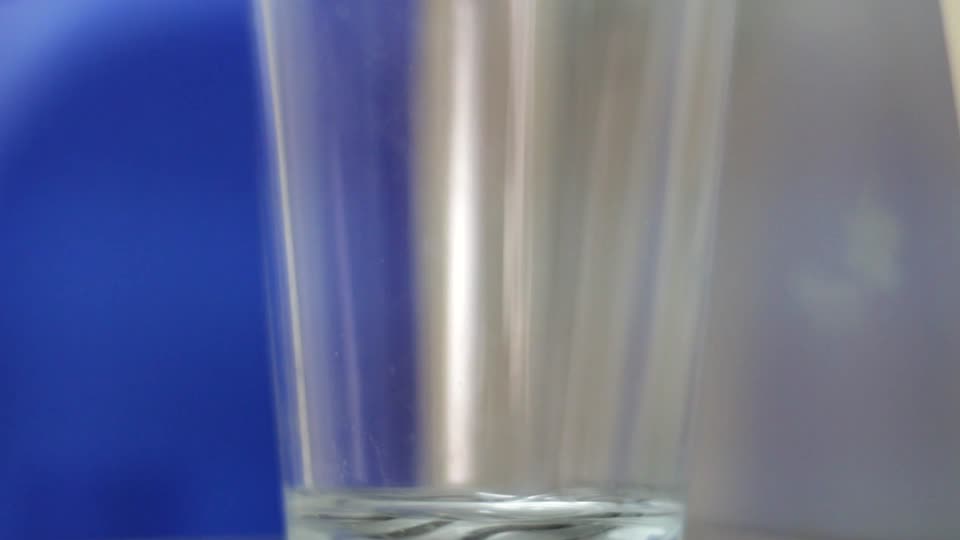 Water pouring glass