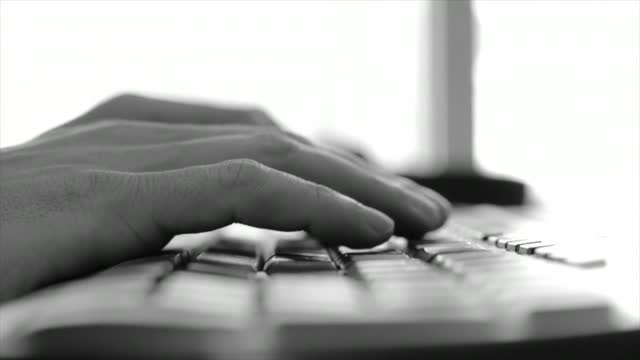 Keyboard typing computer