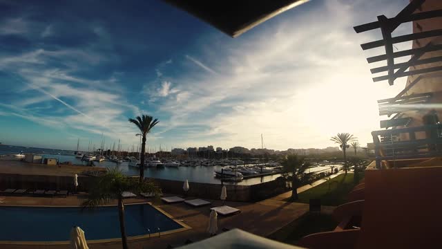 Harbor timelapse cloud