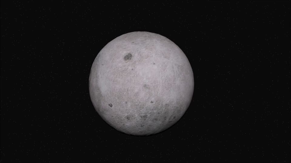 Moon solar system space