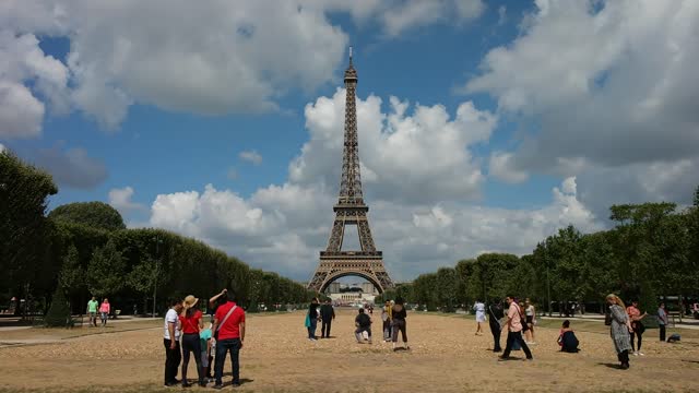 Eiffel tower paris france