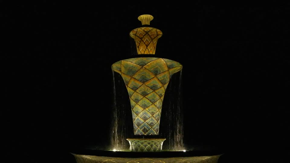 Mosaic fountain dresden large garden