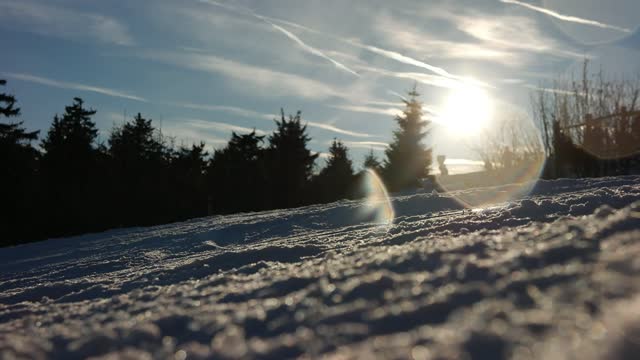 To ski winter departure