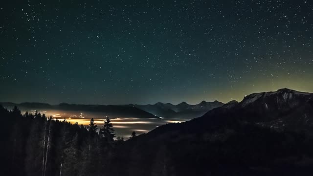 Stars long exposure time lapse