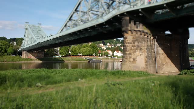 Blue wonder bridge dresden