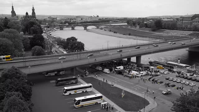 Dresden terrace bank elbe