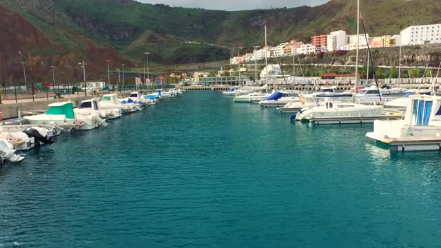 Yacht sea port