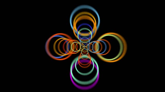 Abstract rings opening credits