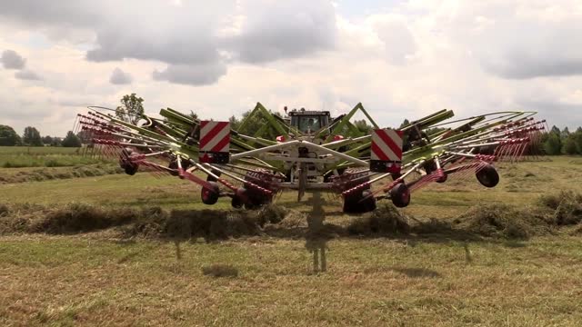 Hay agriculture tractor